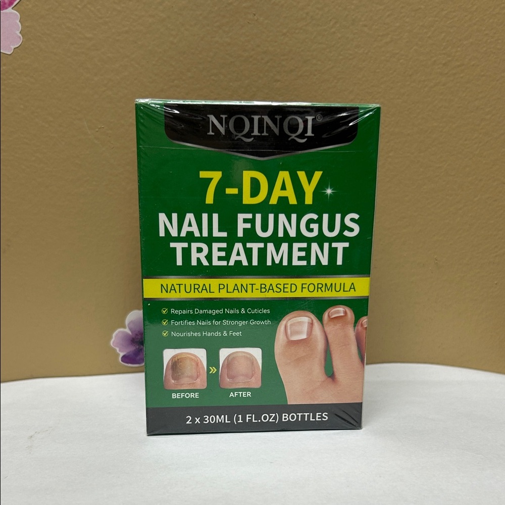 7-Day Nail Fungus Treatment Natural Plant-Based Formula 2-1 fl oz bottles